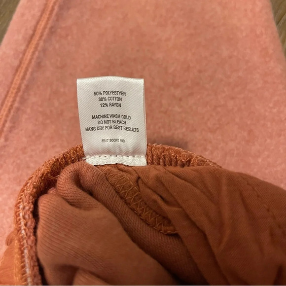 Feat Thick Cozy BlanketBlend Cayenne Jogger Sweatpants Tapered Salmon - Picture 5 of 8